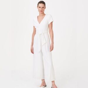 Club Monaco Sannah Jumpsuit in White Size 4.